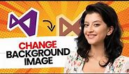 How to Change Background Image in Visual Studio (Best Method)