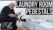 How to Install a Laundry Room Pedestal | FIX.com