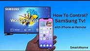How to control samsung tv with iphone as remote? [ How to use iphone as a remote for samsung tv? ]