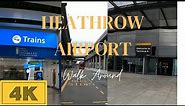 Walk Around Heathrow Airport Terminal 4 Departure And Arrivals | LHR T4 | Virtual Tour! 4K UHD