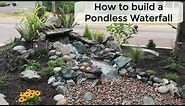 How to build a pondless waterfall