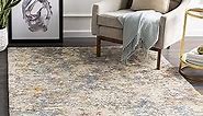 Mark&Day Area Rugs, 12x15 Cuneo Modern Metallic Gold Marble Area Rug, Yellow Grey Carpet for Living Room, Bedroom or Kitchen (12' x 15')