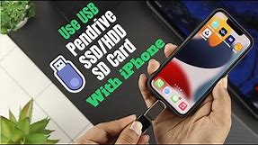 How to Use USB Flash Drives on iPhone [iOS 15+]