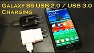 Samsung Galaxy S5 Charging with USB 2.0 or USB 3.0