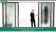 How to operate the bi parting sliding door VELFAC 200 systems