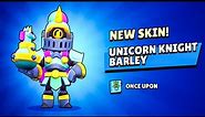 Brawl Stars New Skin Unlock Unicorn Knight Barley Hindi Gameplay
