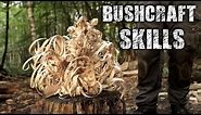 Bushcraft Skills - Axe & Knife Skills, Camp Setup, Fire (Overnight Camping)