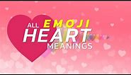 WhatsApp HEART Emojis Real Meanings | All Heart Emojis Explained | Updated Heart Emojis List