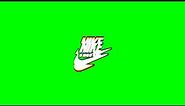 Nike Logo Cool Animation (green screen)
