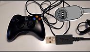 How to use XBOX 360 Controller with round USB on PC/Xbox (inline) FIX USB CABLE CONTROLLER.