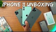 iPhone 11 vs 11 Pro Unboxing - All The Green Models!