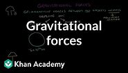 Gravitational forces | Forces at a distance | Middle school physics | Khan Academy