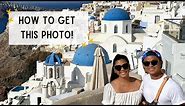 HOW TO GET TO THE FAMOUS OIA SANTORINI THREE BLUE DOMES IN GREECE | WALK W/ ME TO THE PHOTO SPOT 📸