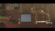 4K Analog Television | Retro Tv | Office | Old | Free Stock Video Footage [ No Copyright ]