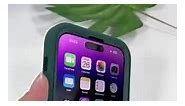 My beautiful dark green iphone 14 case
