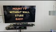 How to mount TV on wall | NO STUDS