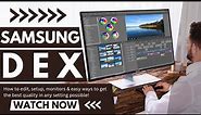 Samsung Dex Ultimate Multitask Experience Paired Galaxy S23 Ultra How To Pair Monitor Setup Gaming