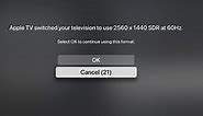 How to Change the Display Resolution on Apple TV