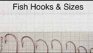 FISHING HOOK SIZES CHART