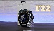 F22 Smart Watch Unboxing & Review Full Touch Heart Rate Fitness Tracker for Android Ios