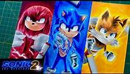 Drawing Sonic, Knuckles, and Tails From Sonic 2