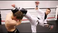 Taekwondo vs Muay Thai | Martial Arts Fight Scene (Real Contact Hits)