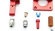 DEVMO 3D Printer Accessories CR-10S PRO Ender-3 Double Pulley Upgraded Red Aluminum Alloy Dual Drive Gear Extruder kit Compatible with CR-10, CR-10 S4, Ender-5 and Tornado 3D Printer
