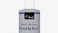 Multi Surface Touch Up Paint - White Touch Up Paint Pen, Interior and Exterior House Paint, for Wall, Door, Kitchen Cabinets, Wood, Furniture, 1.5 Fl Oz (Semi-Gloss, Light Grey)
