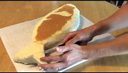 How To Make A Fish Shaped Cake Part 1: Carving The Cake
