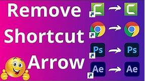How To Remove Shortcut Arrows From Icons Windows 10 | Remove Shortcut Arrows 2021