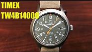 Timex Chronograph Quartz 20mm Leather Band Watch TW4B14000