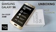 Samsung GALAXY S6 Gold Platinum - Unboxing
