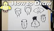 Drawing: How To Draw Easy Cartoon Faces Step by Step
