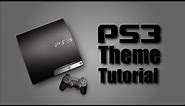 How to create a Playstation 3 theme - Tutorial