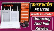 Tenda F3 N300 Wireless Router Unboxing And Review |Tenda F3 300mbps Wireless Router Setup