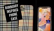 diy, Burberry inspired iPhone case.