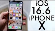 iOS 16.6 On iPhone X! (Review)