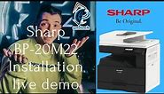 Sharp BP 20M22 installation live demo. #canon Xerox machine, #sharp Xerox , #best Xerox machine