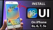 Install iOS 16 UI on iPhone 7, 6s, 6, 5s - iOS 16 Update for older iPhones