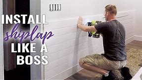 🔨 How to Install Shiplap on a Wall - DIY