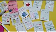 Cute Mini Love Notes Tutorial for husband / Girlfriend / Fiancee / Wife | Valentine special gift