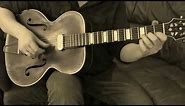 Vintage 1930's archtop guitar with old pickup. Blues machine!!