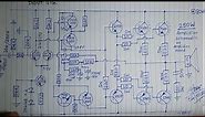250+250W stereo amplifier circuit diagram, pcb and comparison with online available board