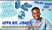 Learning Colors for Toddlers | The Color Blue | Color Hunt | Mr. Jones Classroom