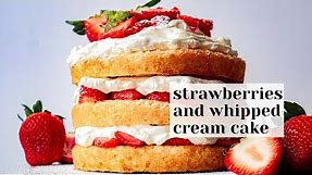 Vanilla Cake with Strawberries - 6 Inch Strawberry Shortcake Cake Recipe!