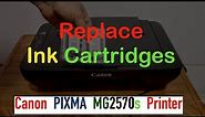 Canon PIXMA 2570s Ink Cartridge Replacement !!