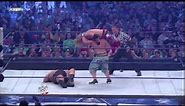 John cena lifts Big Show and Edge at the same time and wins WWE championship, Wrestlemania XXV