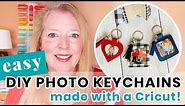 DIY Photo Keychain | How to Make a Personalized Photo Keychain with a Cricut OR Cut by Hand
