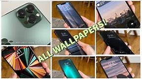 ALL WALLPAPERS on ALPINE GREEN IPHONE 13 PRO MAX + 3rd party & Self Made Wallpapers