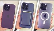 All New Apple Cases and MagSafe Accessories for iPhone 14 Pros! Which is better? (Deep Purple)
